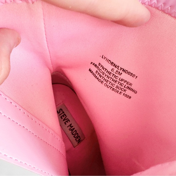 Pink Steve Madden pleather boots women’s 6.5 - Picture 5 of 6